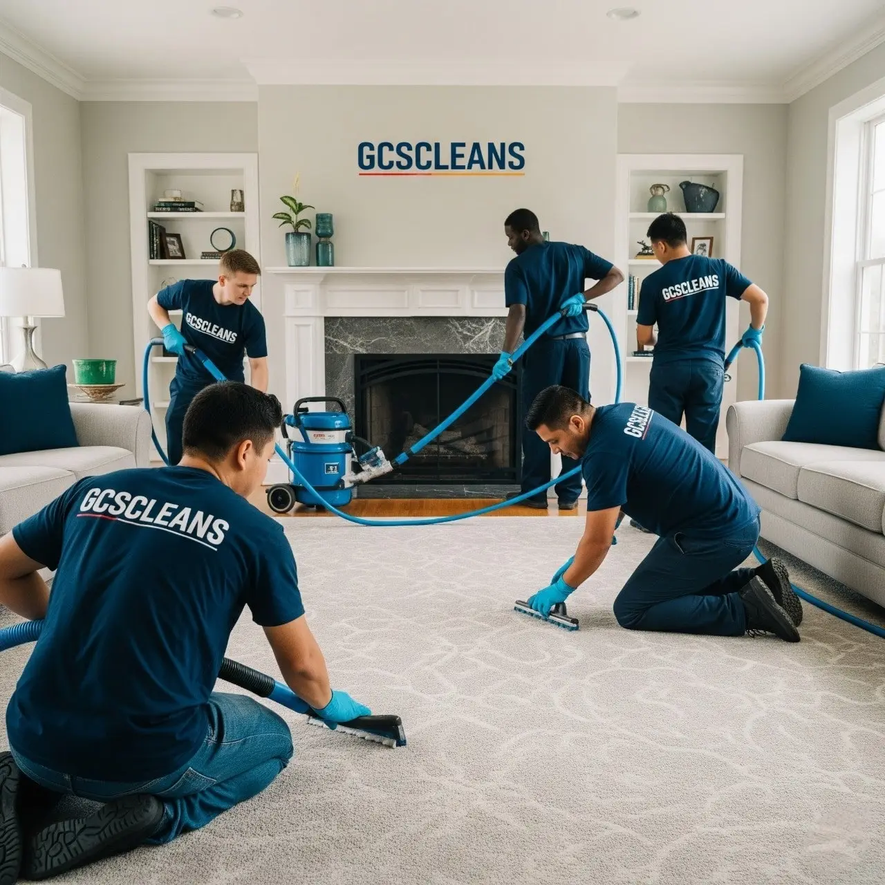 A commercial carpet cleaning Lexington SC cleaners team working image