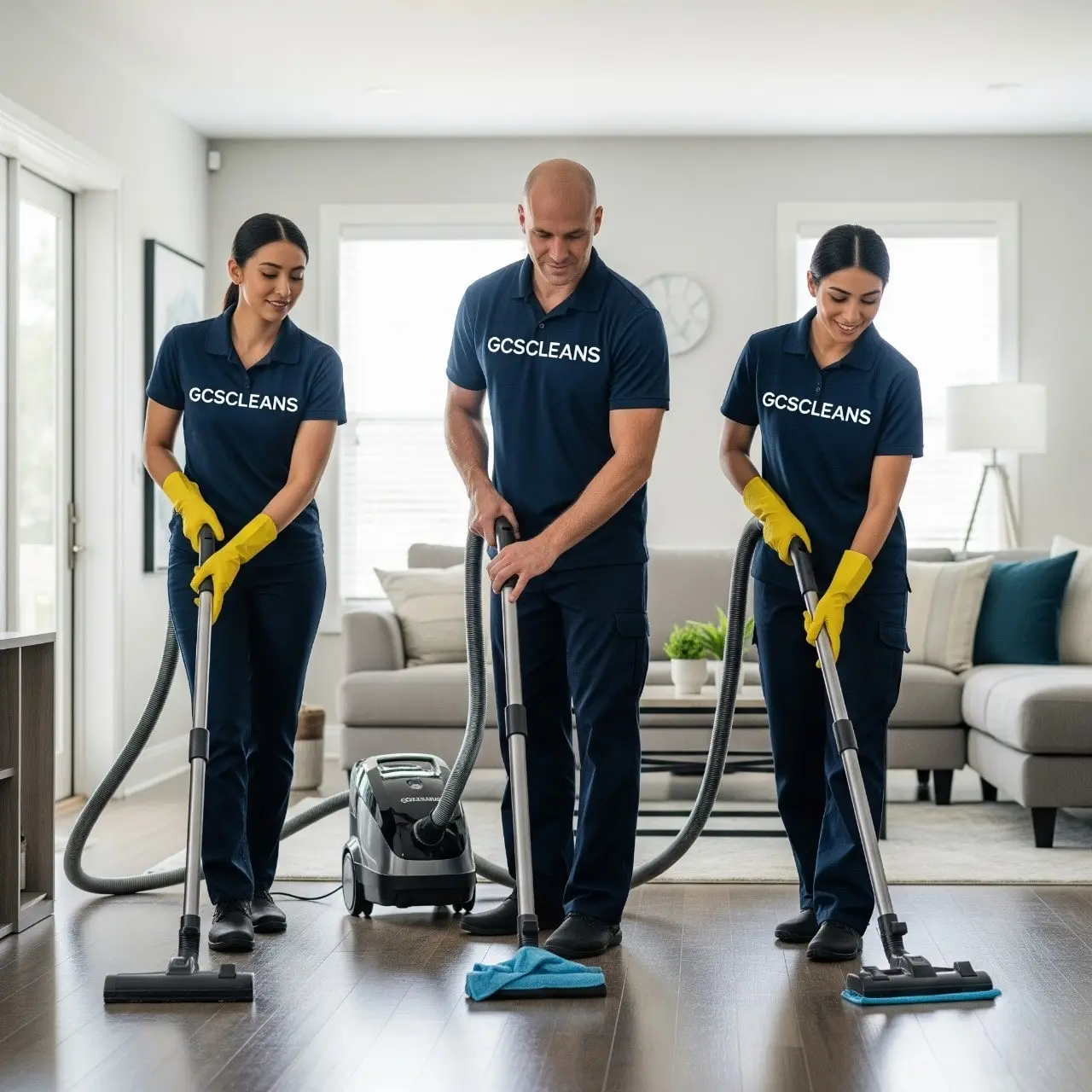 A professional house cleaning team working on Lexington homes